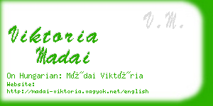 viktoria madai business card